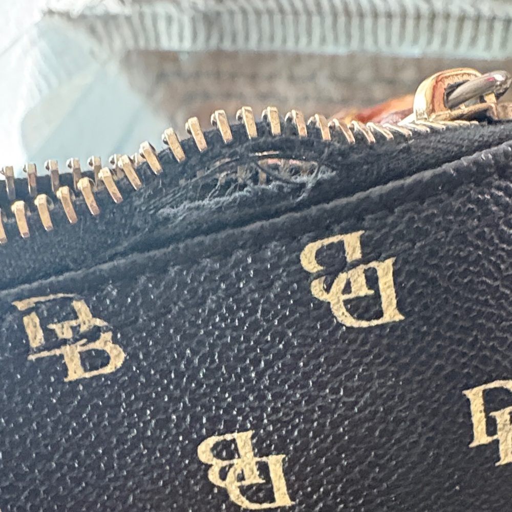 Dooney & Bourke Black and Tan Satchel - Picture 9 of 16